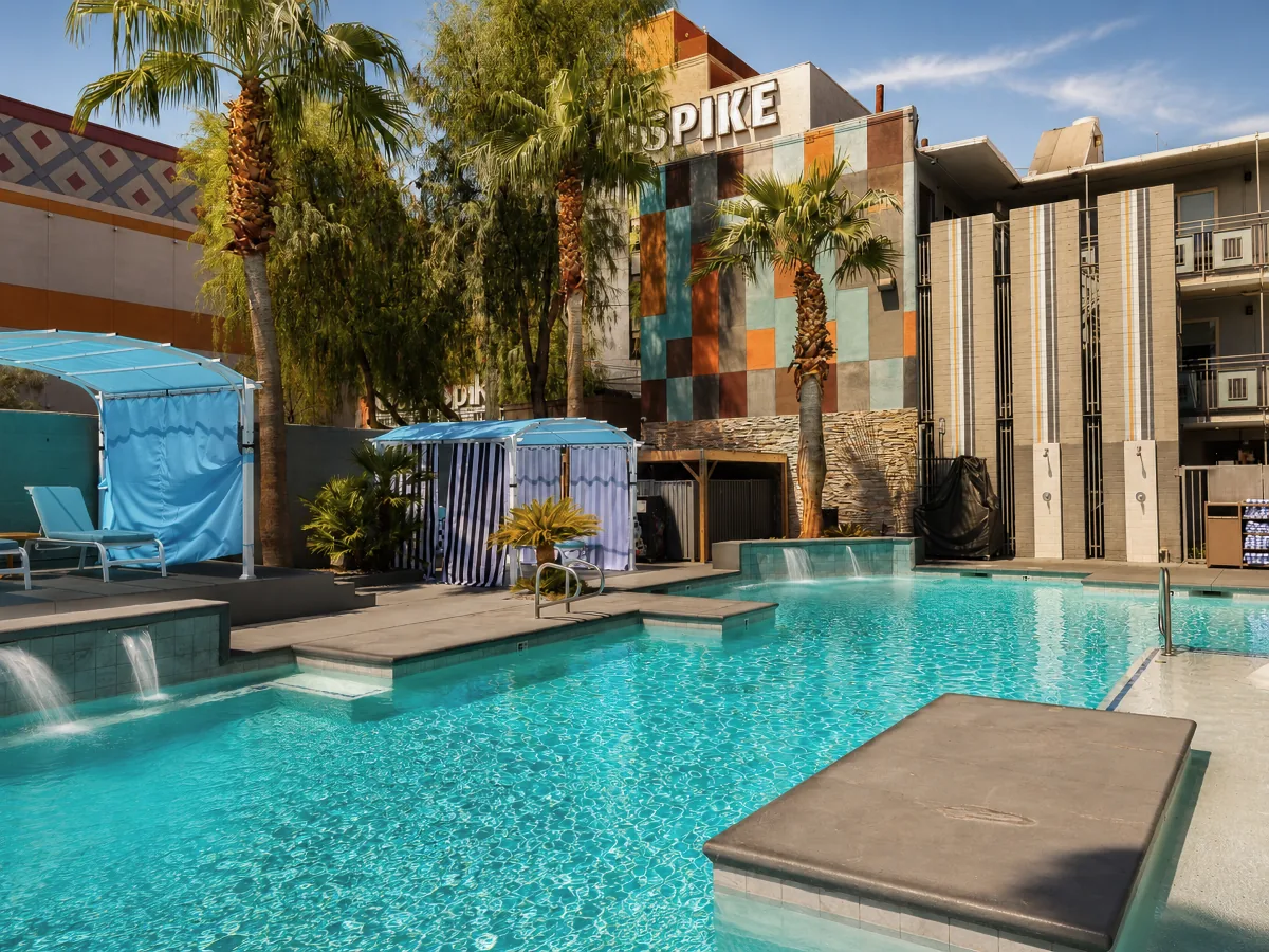 The Oasis pool sign