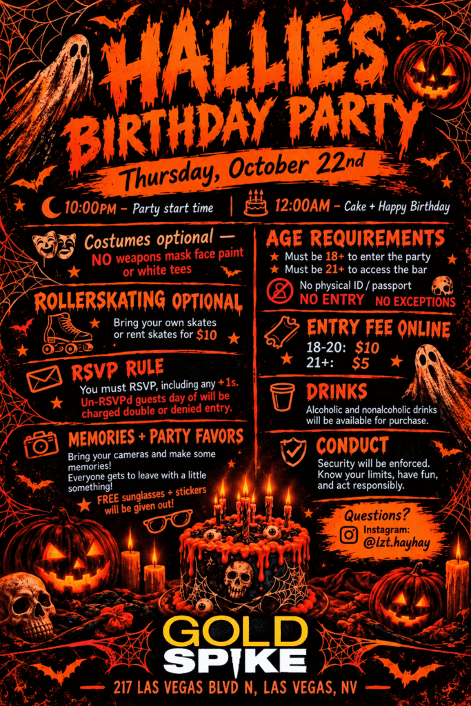 Hallie’s Halloween Birthday Party at The Penthouse